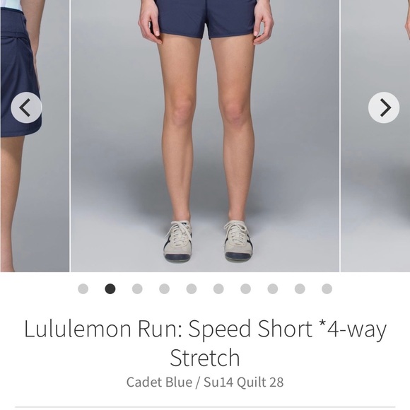 lululemon athletica Cadet Blue Speed Short - Picture 2 of 7